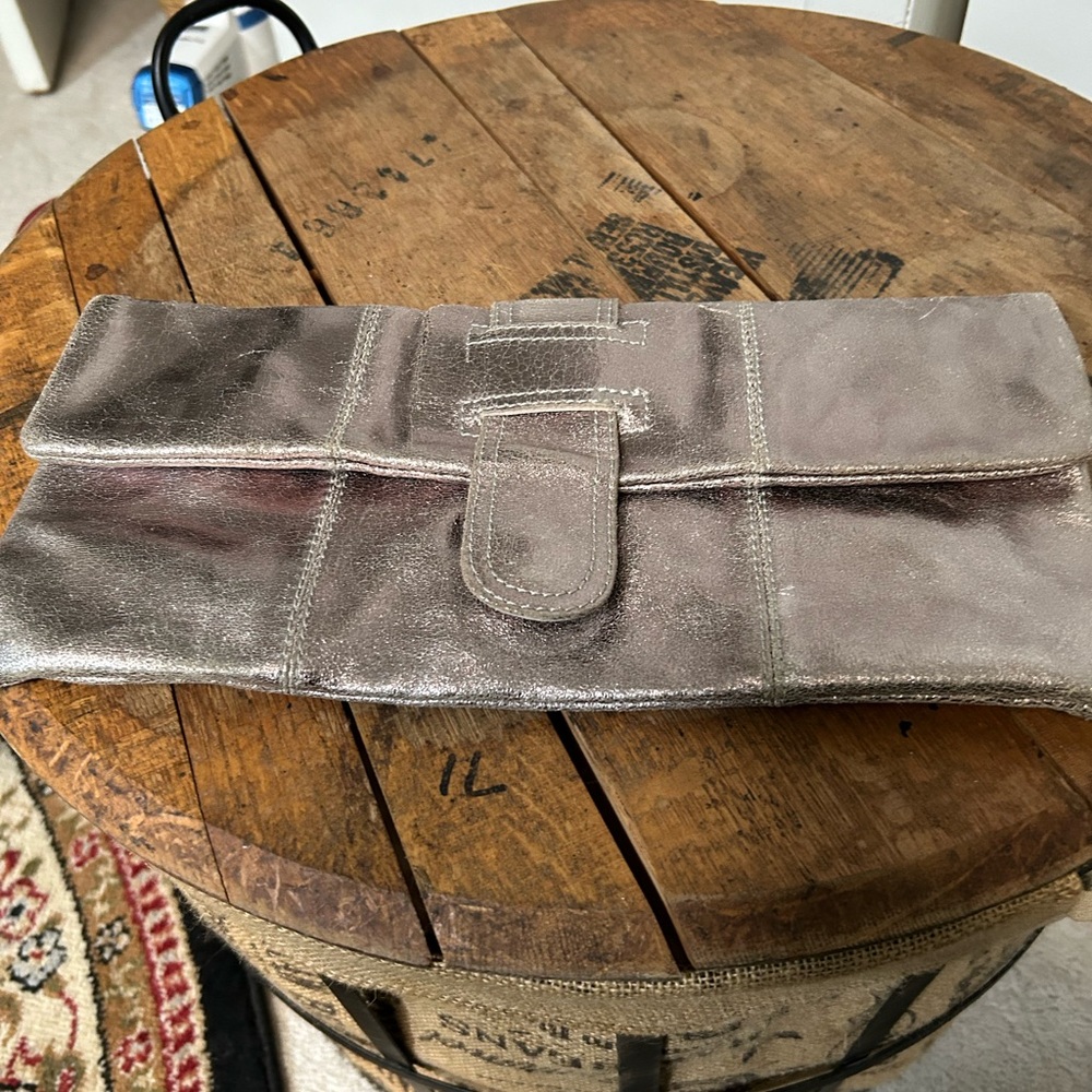 Lulu Townsend Shimmering Silver Evening Bag
